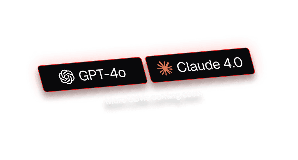 TubeMagic's 'Choose LLM Models' step, shown on the vendor's own site